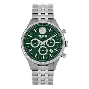 Versus Versace Colonne Chronograph Mens Watch Green Dial Stainless Steel 44mm